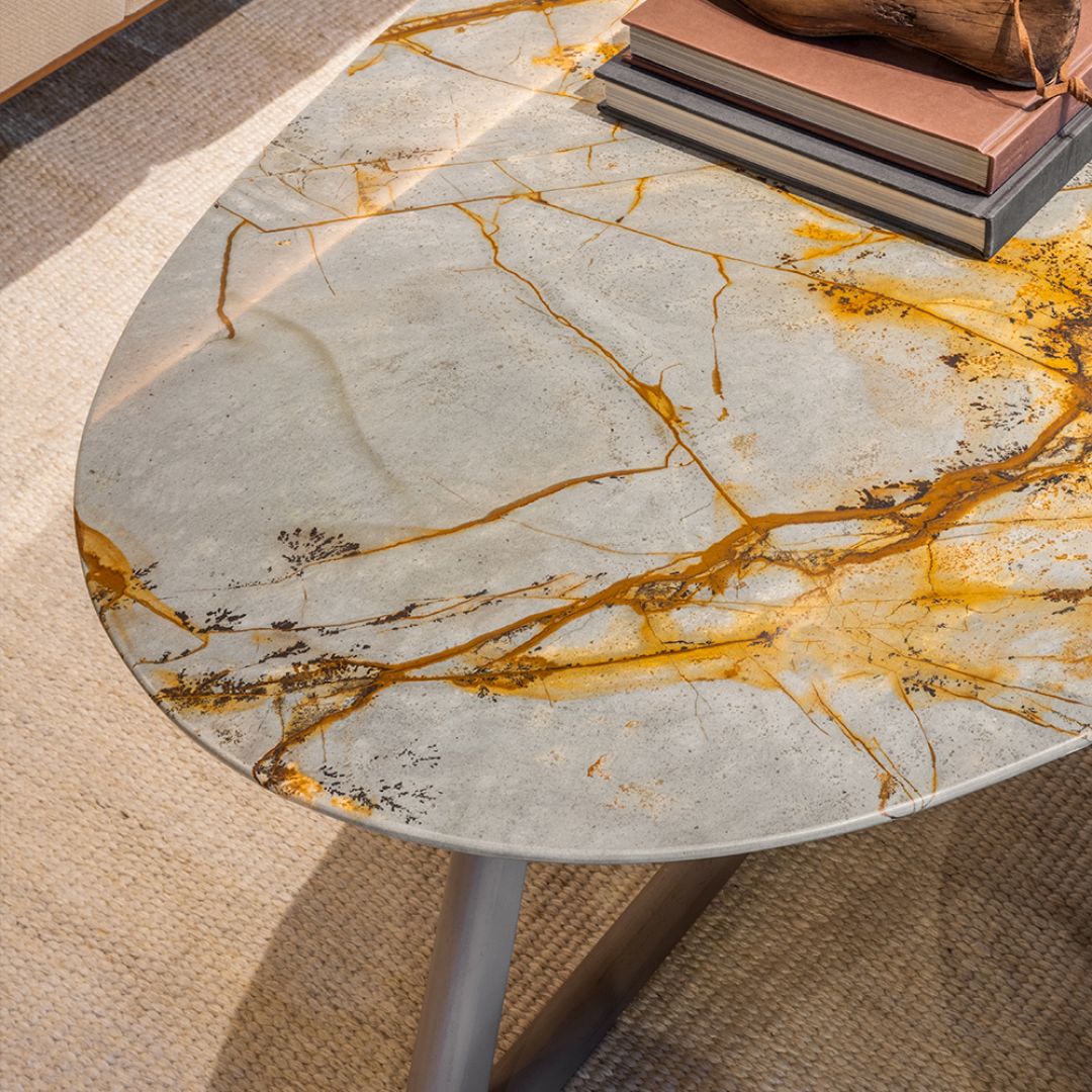 Mesa de centro em Quartzito Azulli